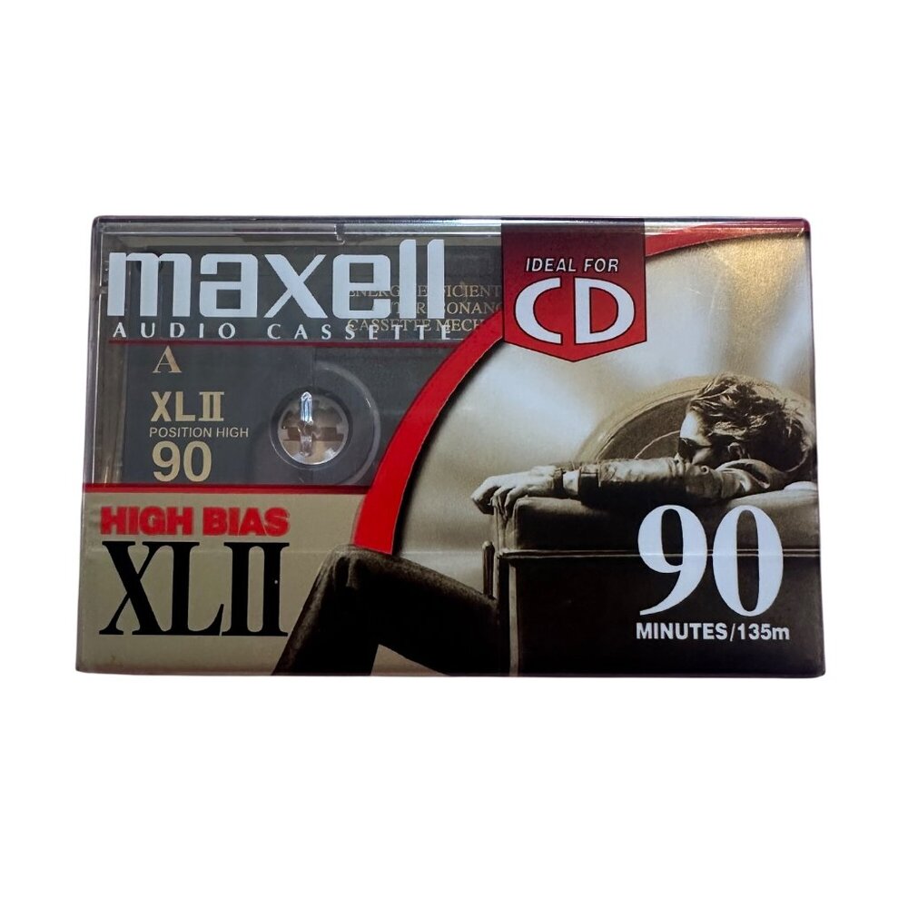 Maxell XLII 90 High Bias Audio Cassette Tapes 3-Pack 90 Minutes